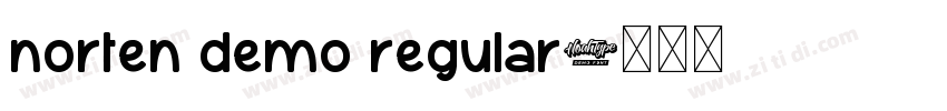 norten demo regular字体转换